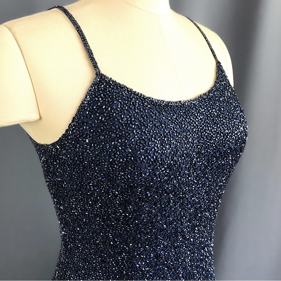 Vintage Beaded Papéll Boutique Cocktail Dress - Picture 3 of 8